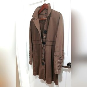 Neon Buddha jacket with button detailing and tie up sleeve